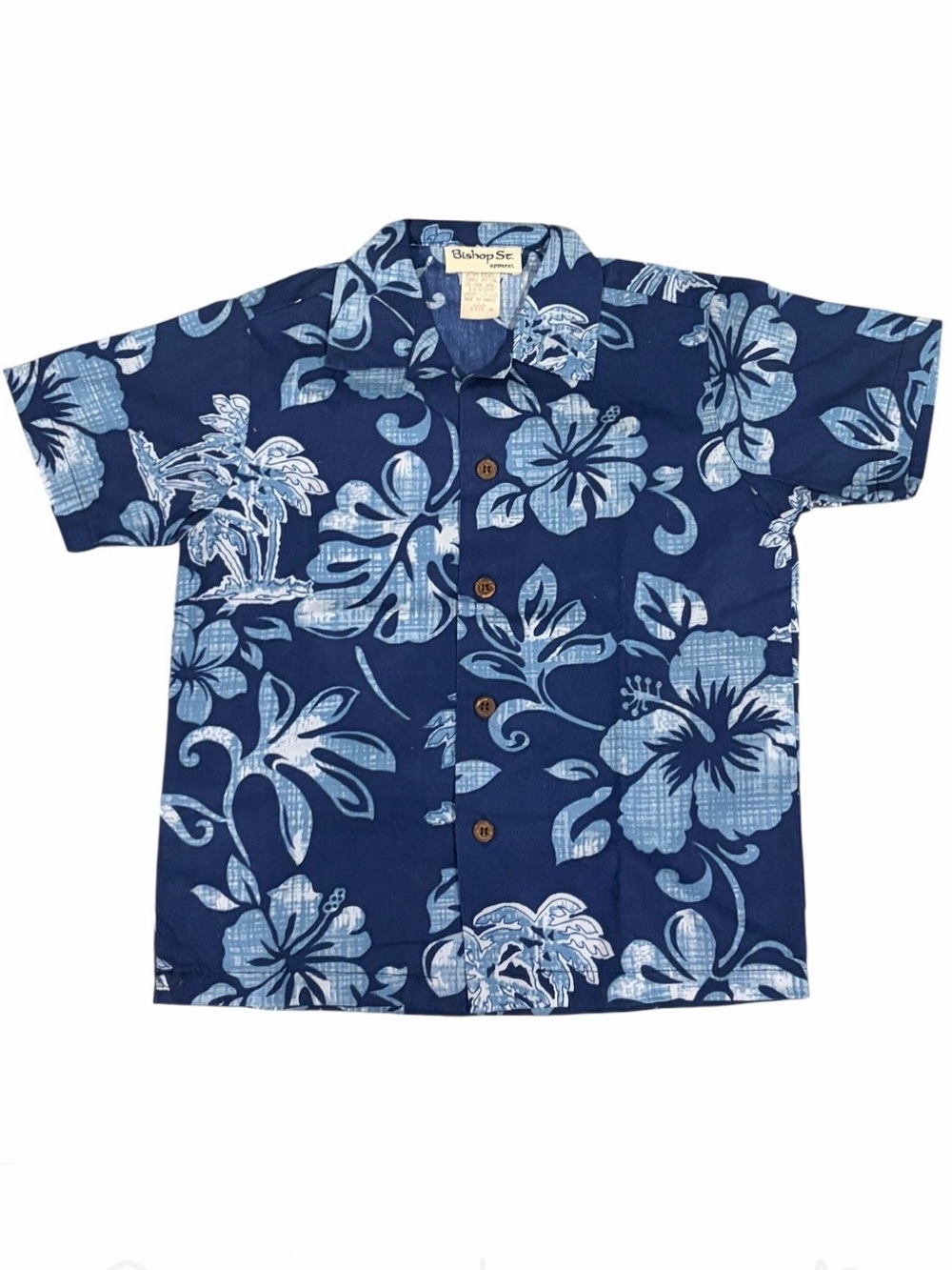 VTG 1990s Aloha Shirt Hawaiian Hibiscus Tropical Floral Short Sleeve Shirt
